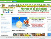 Tablet Screenshot of carnavalsmedaille.nl